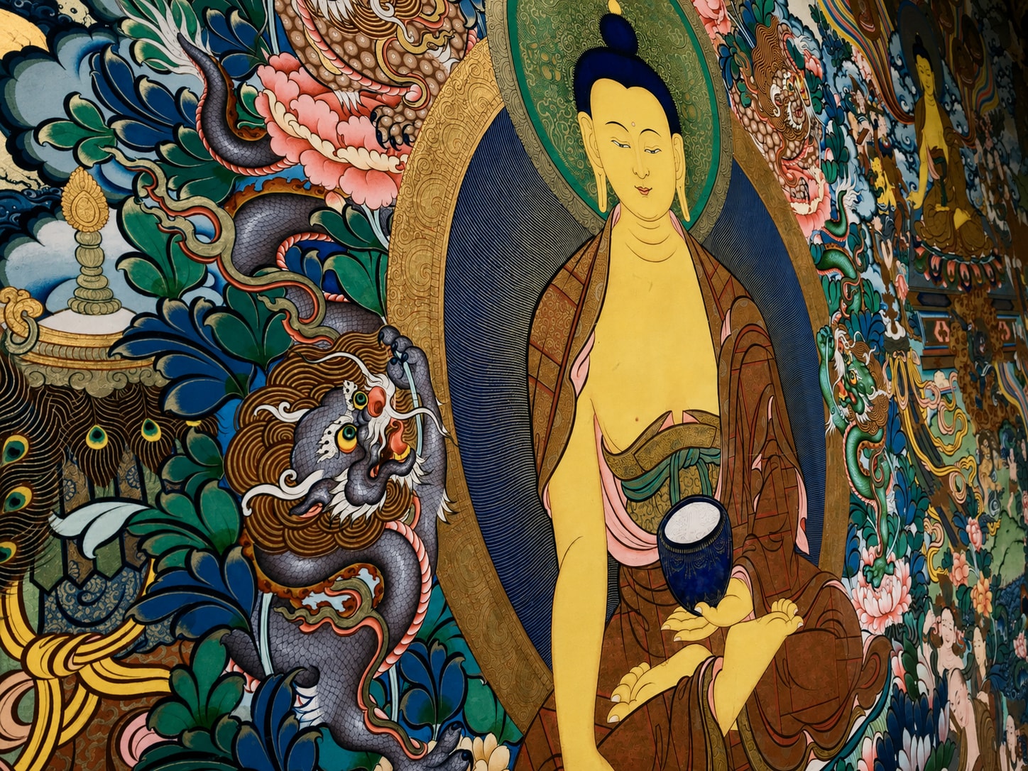 色彩繁盛的唐卡壁画